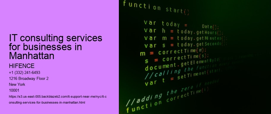 IT consulting services for businesses in Manhattan