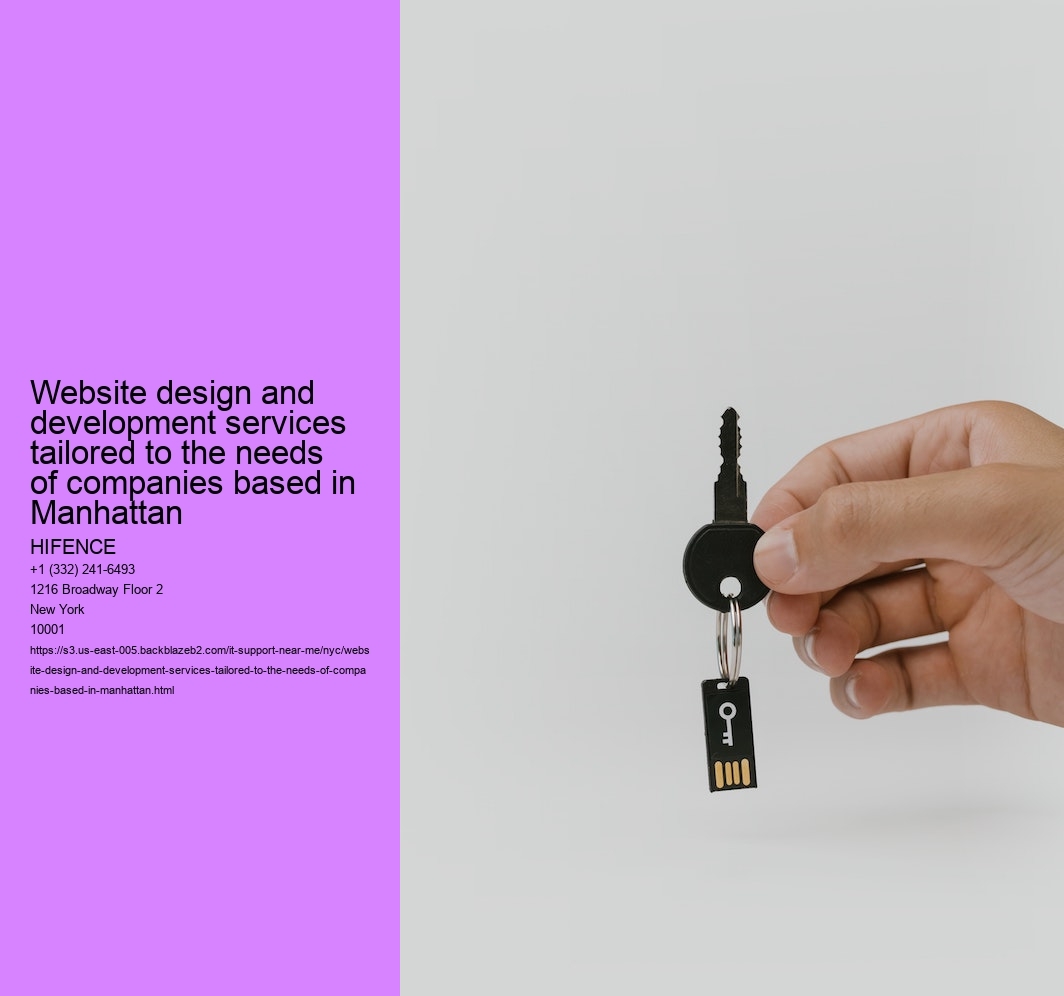 Website design and development services tailored to the needs of companies based in Manhattan 
