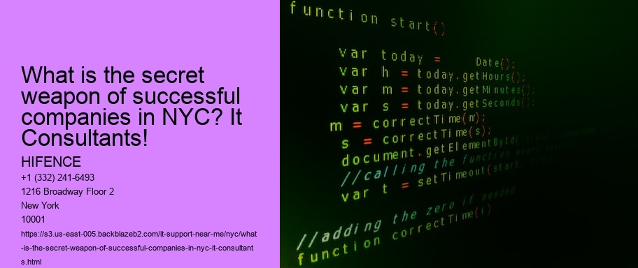 What is the secret weapon of successful companies in NYC? It Consultants!